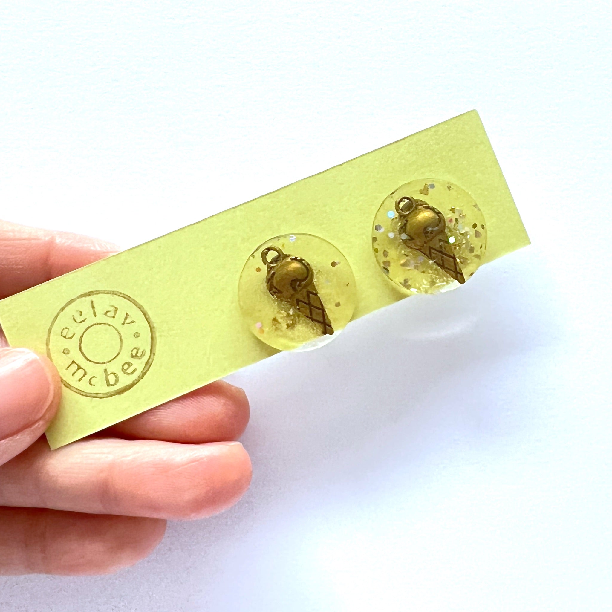 Ice-Cream Charm Resin Stud v24