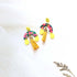 Aki de Fleur Yellow Tassels Earrings