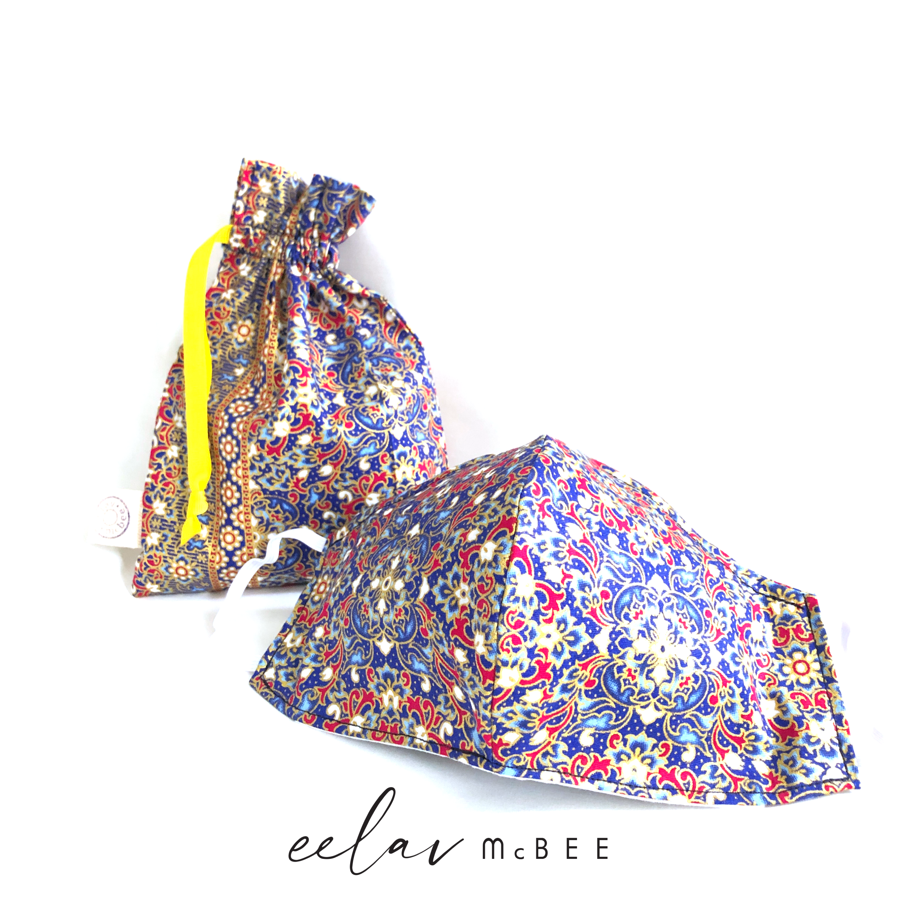 Fitted Face Mask With Matching Pouch