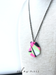Neon Geometric Pendant Necklace