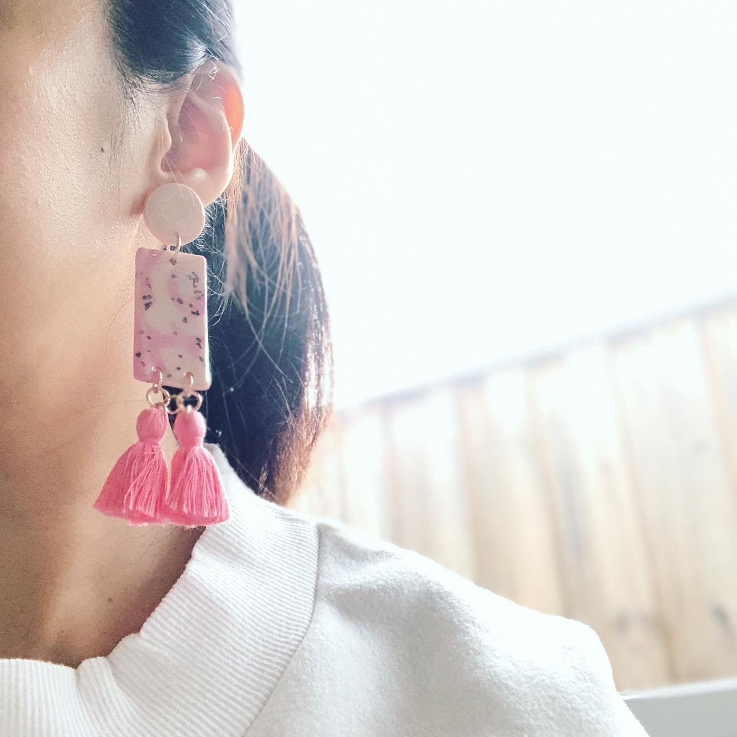 Melissa Rose Gold Tassel Earrings