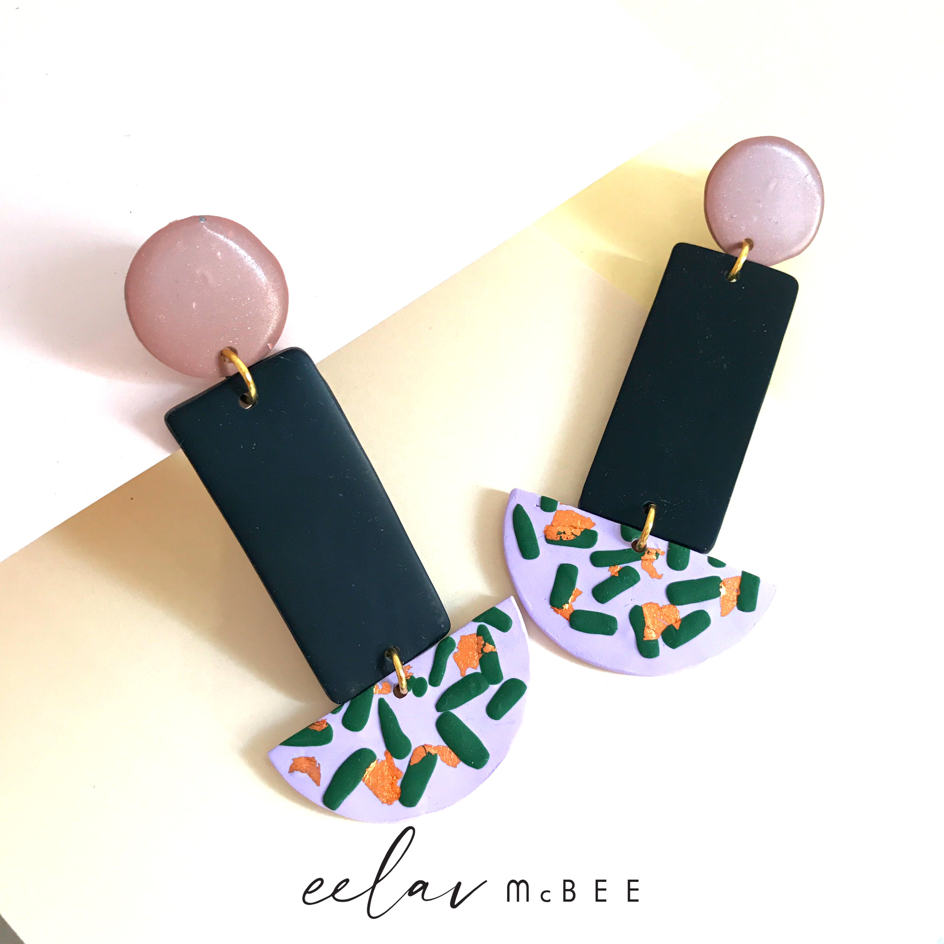 Confettis Glossy Dangle (Gold Jumpring) - v1