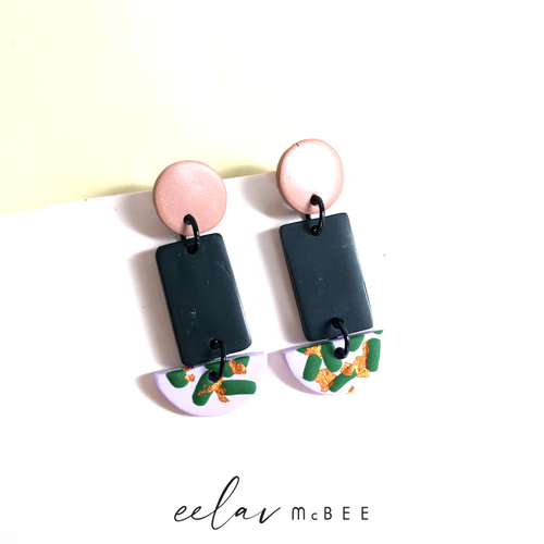 Confettis Glossy Dangle (Black Jumpring) - v2