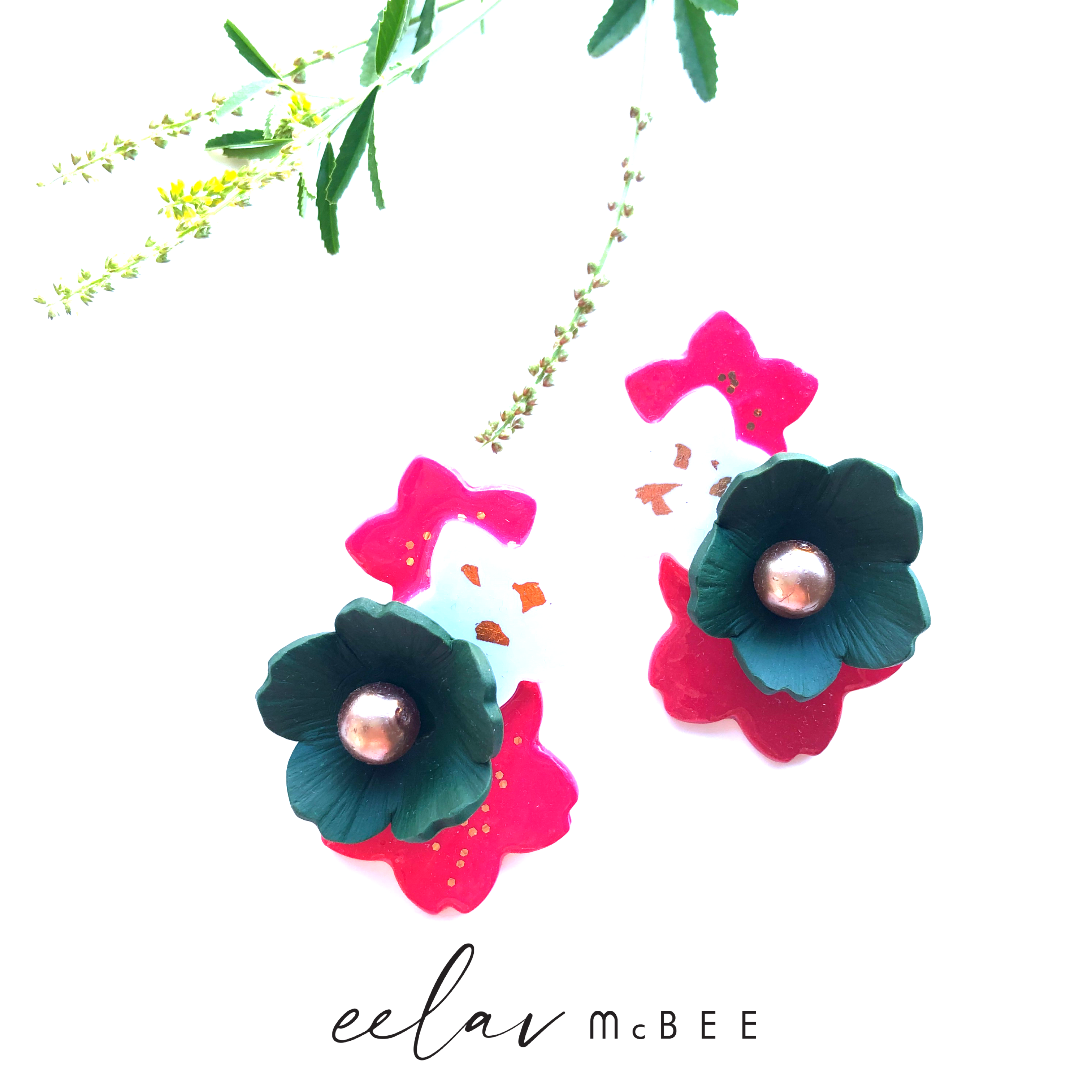 3D Cynthia Sakura Petals Statement Studs (Limited Editions)