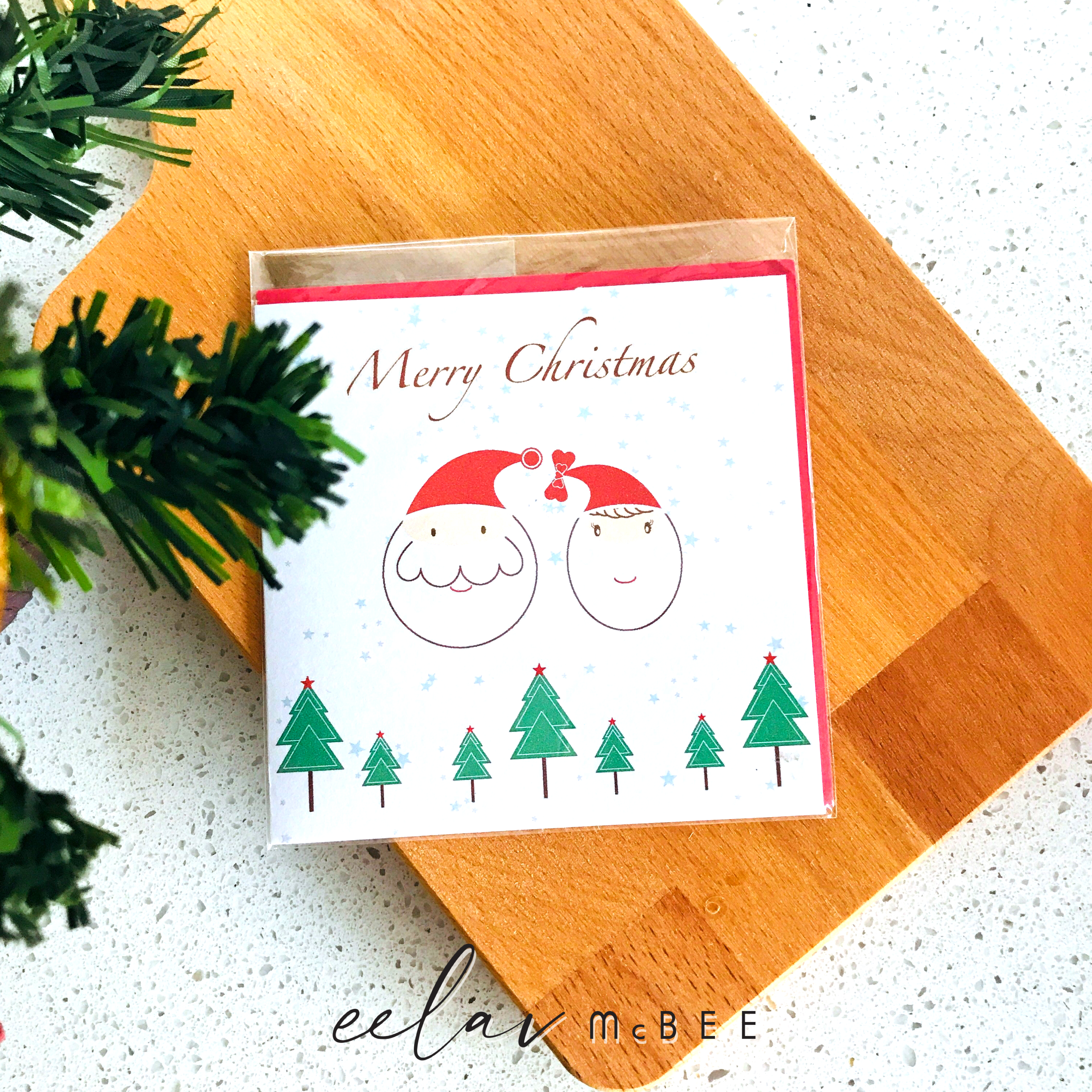 Mr & Mrs Santa Card Set