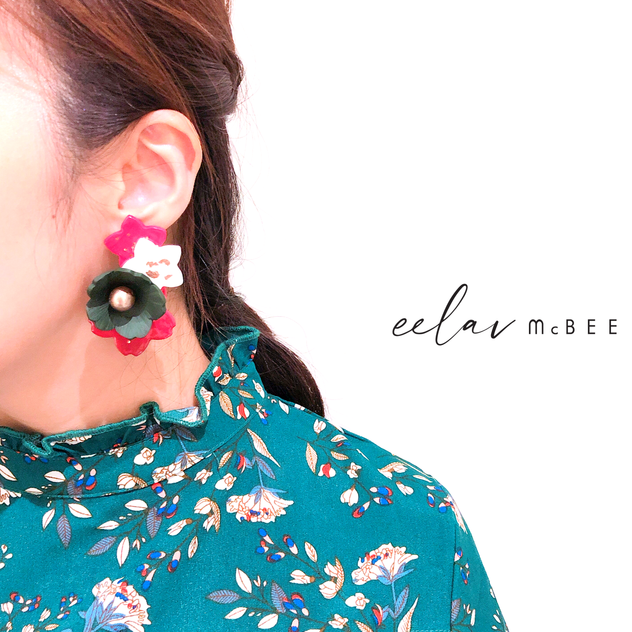 3D Cynthia Sakura Petals Statement Studs (Limited Editions)