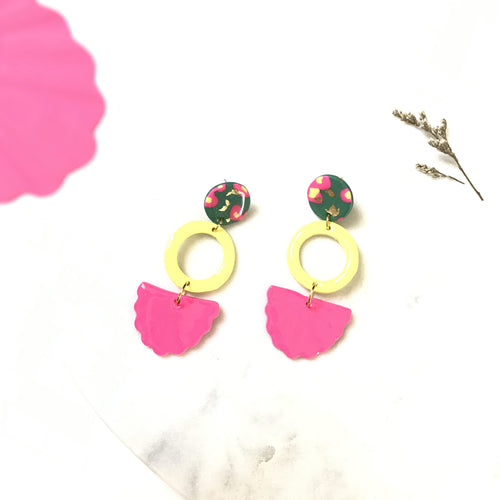 AKI de Fleur Dangle Earrings (Glossy)