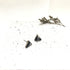Marbling 2 Tone Triangle Studs (Glossy)