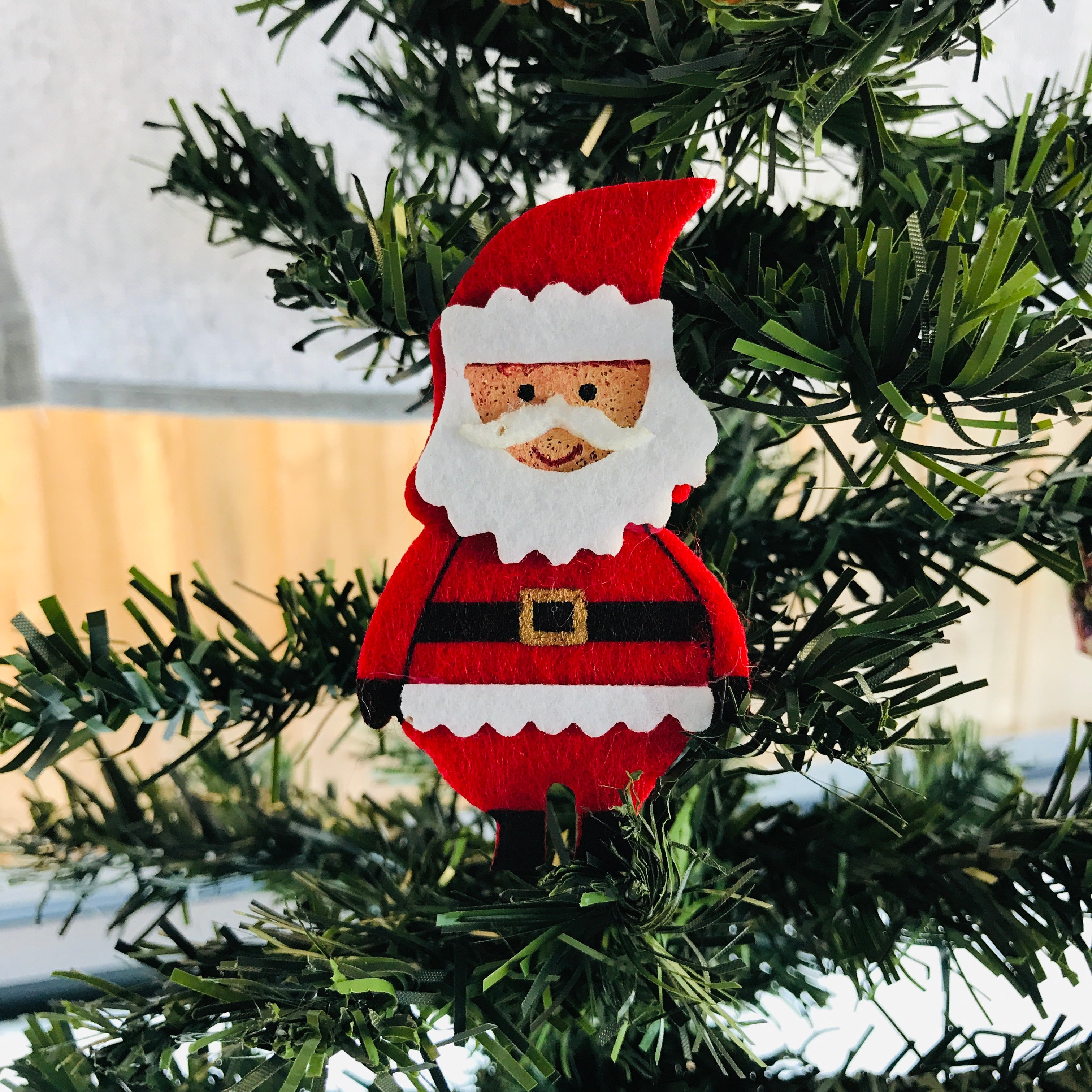 Santa Claus Felt Brooch