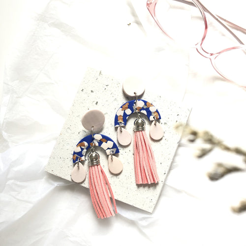 Chiyoko Dangle Tassels - Pink