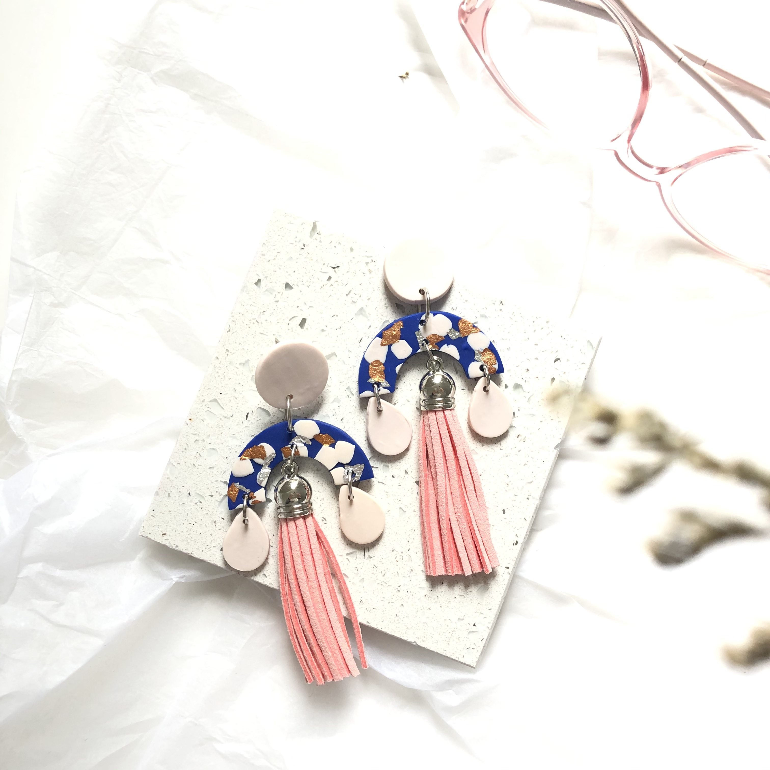 Chiyoko Dangle Tassels - Orange