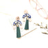 Chiyoko Dangle Tassels - Emerald