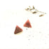 Pink Glitter Resin Triangle Stud