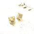 Gold Glitter Resin 3D Triangle Stud