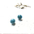 Turquoise Glitter Resin Stud