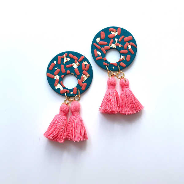 Confettis Round Tassel (Blush Pink)