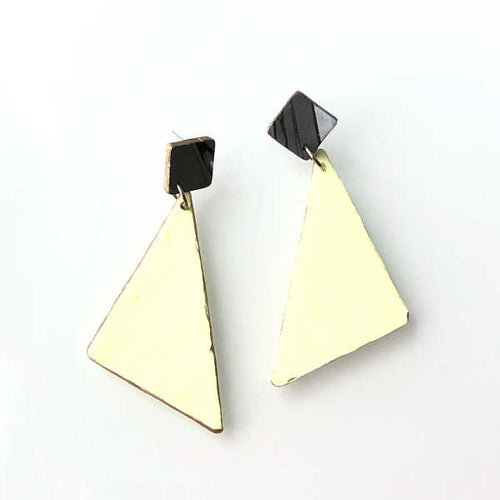 Florence Jaune Pastel Earring (Triangle) - v7