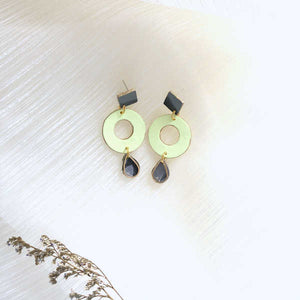Florence Pastel Jaune Dangle Earrings - v2