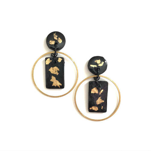 Gold Leaf AIKO Round Drop In Black (Glossy)