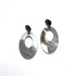 Marbling Statement Drop Oval Earrings (Glossy) - v3 - Sample