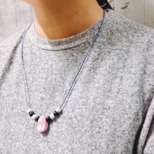 Plumeria Blue Necklace