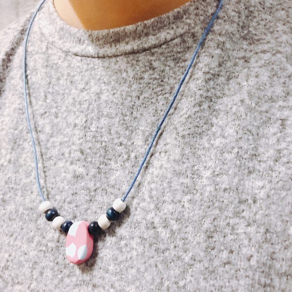 Plumeria Blue Necklace