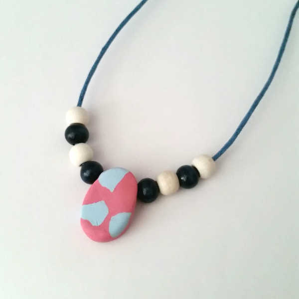 Plumeria Blue Necklace